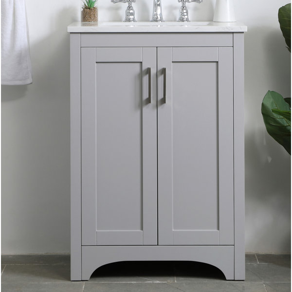 Beachcrest Home Hiroko 24" Single Bathroom Vanity Set & Reviews Wayfair